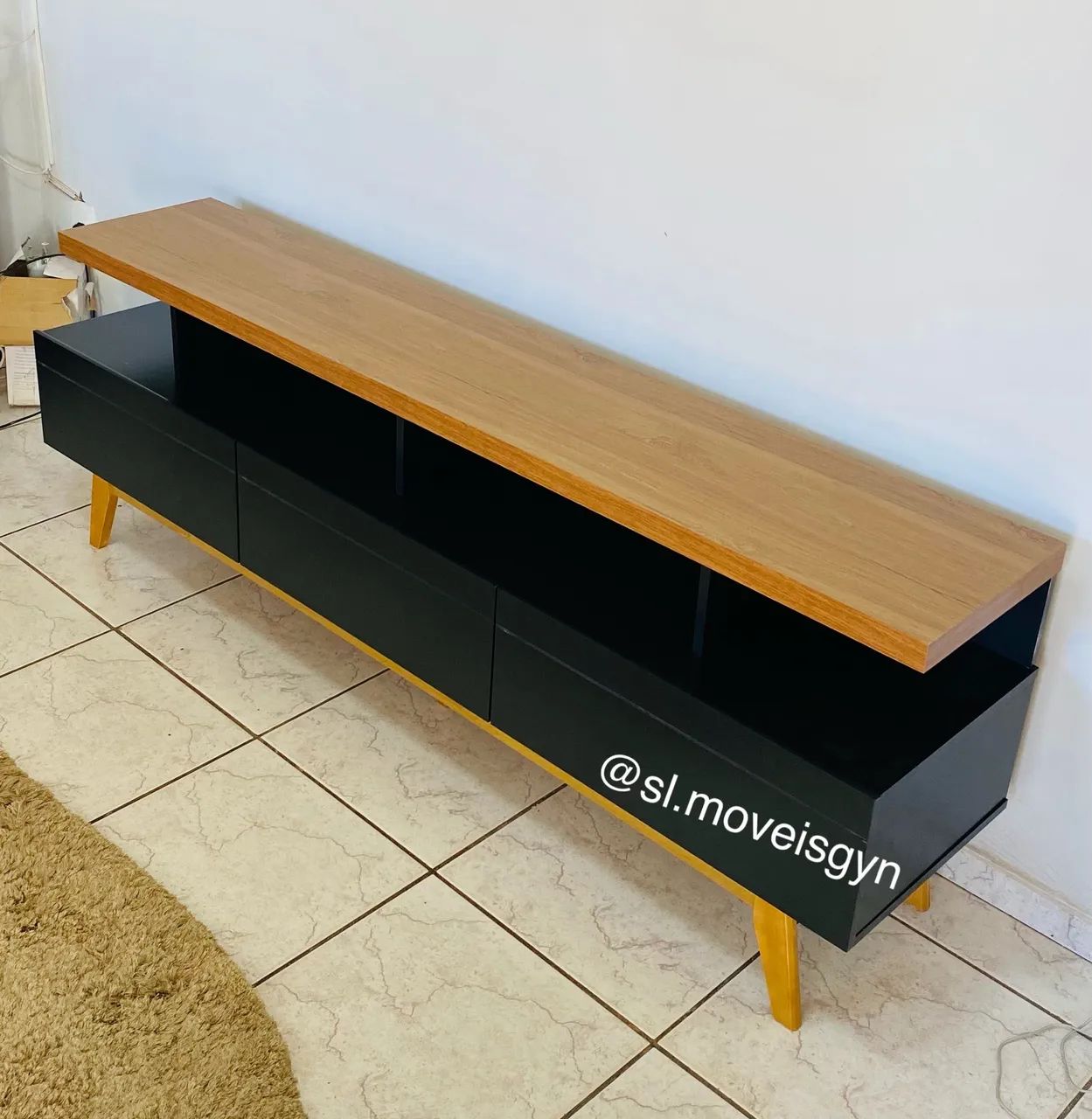 Rack bancada 1,80m - com 3 gavetas 