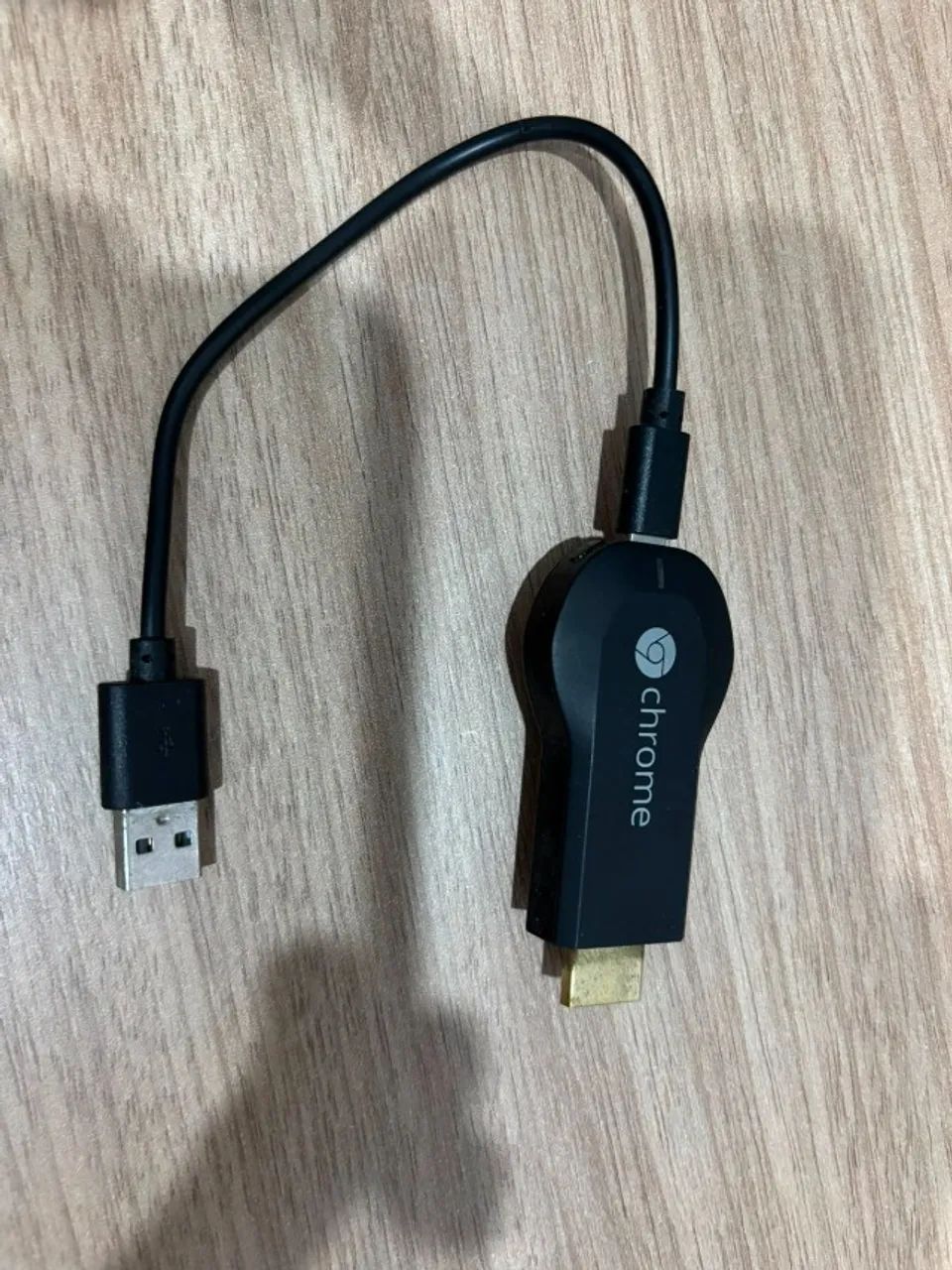 Chromecast de 1 geração HDMI transforma TVs comuns em smarts [Usado] Perfeitamente - Foto 2