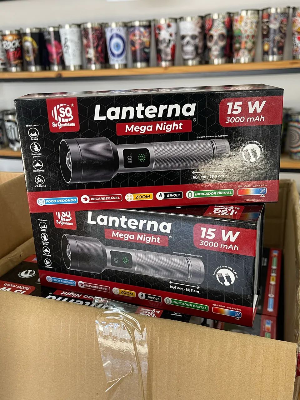 Lanterna mega nigth super potente 15 w - Foto 3