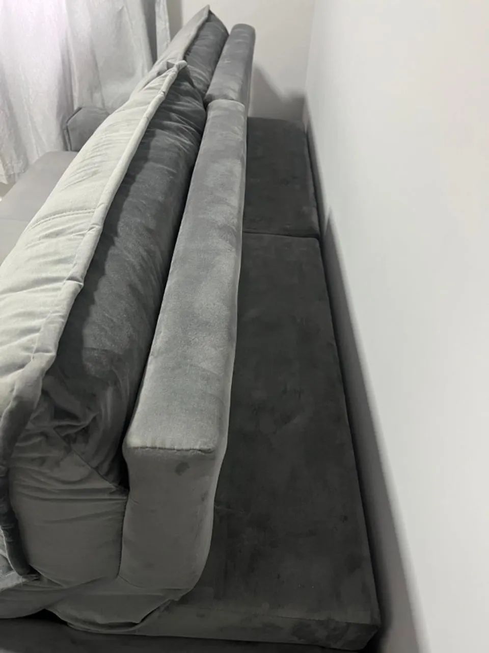 Sofa Retrátil 2.50cm cinza - Foto 3