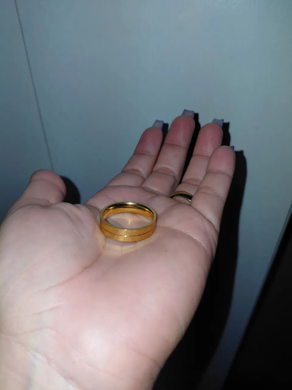 Aliança Masculina Banhada a Ouro 18k 