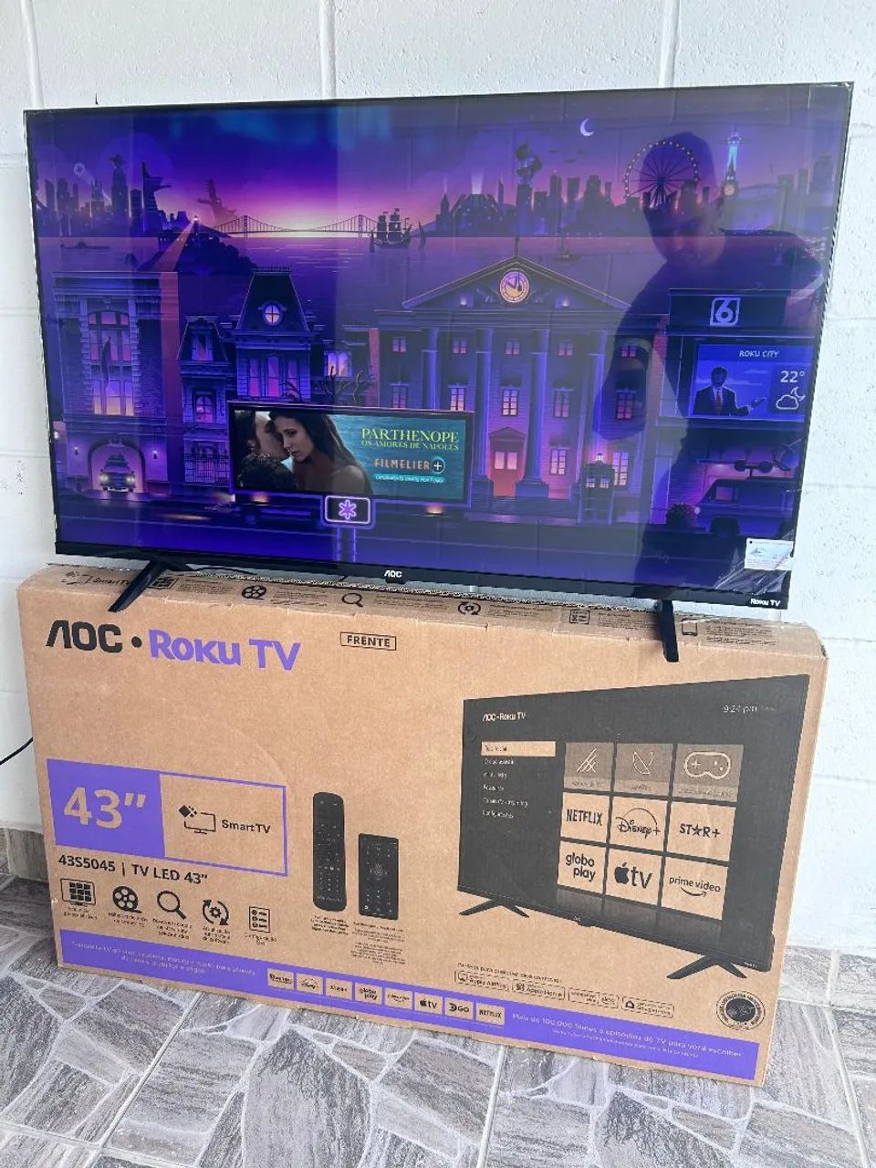 TV SMART AOC 43 ROKUTV FullHD  - Foto 4