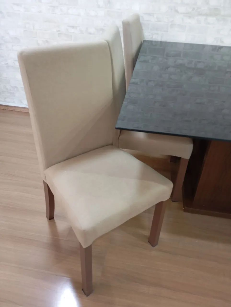 Mesa de vidro 6 cadeiras - Foto 3