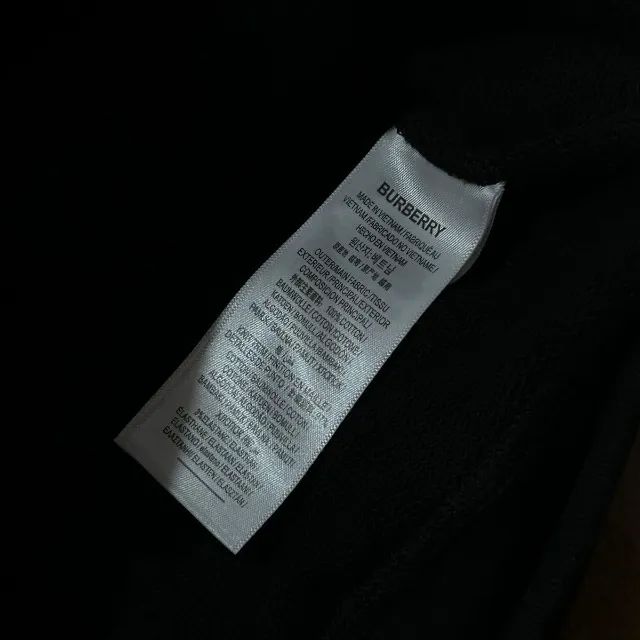 burberry moletom de algodão com acabamento xadrez - Foto 3