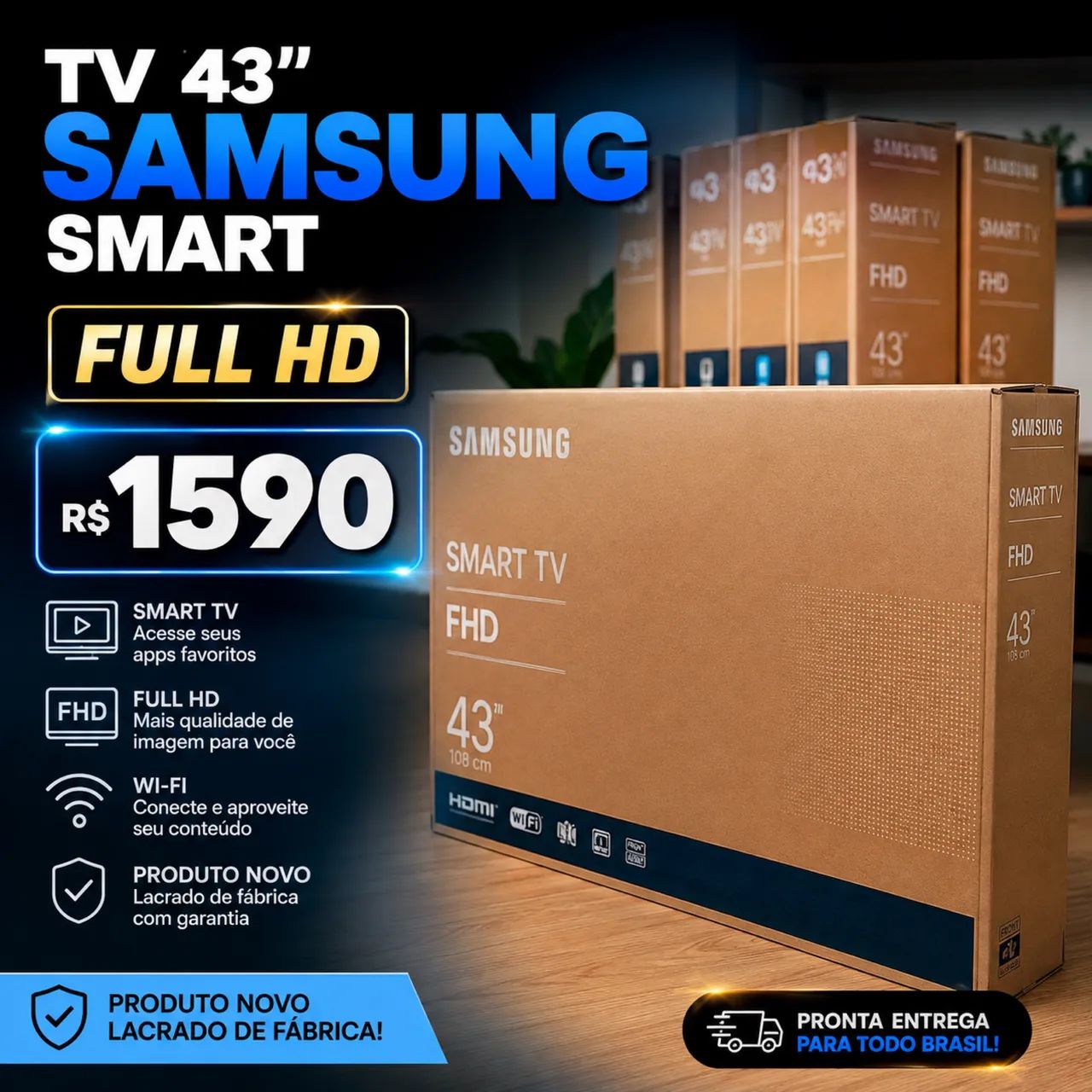 TV 43? Samsung Smart FULL HD 