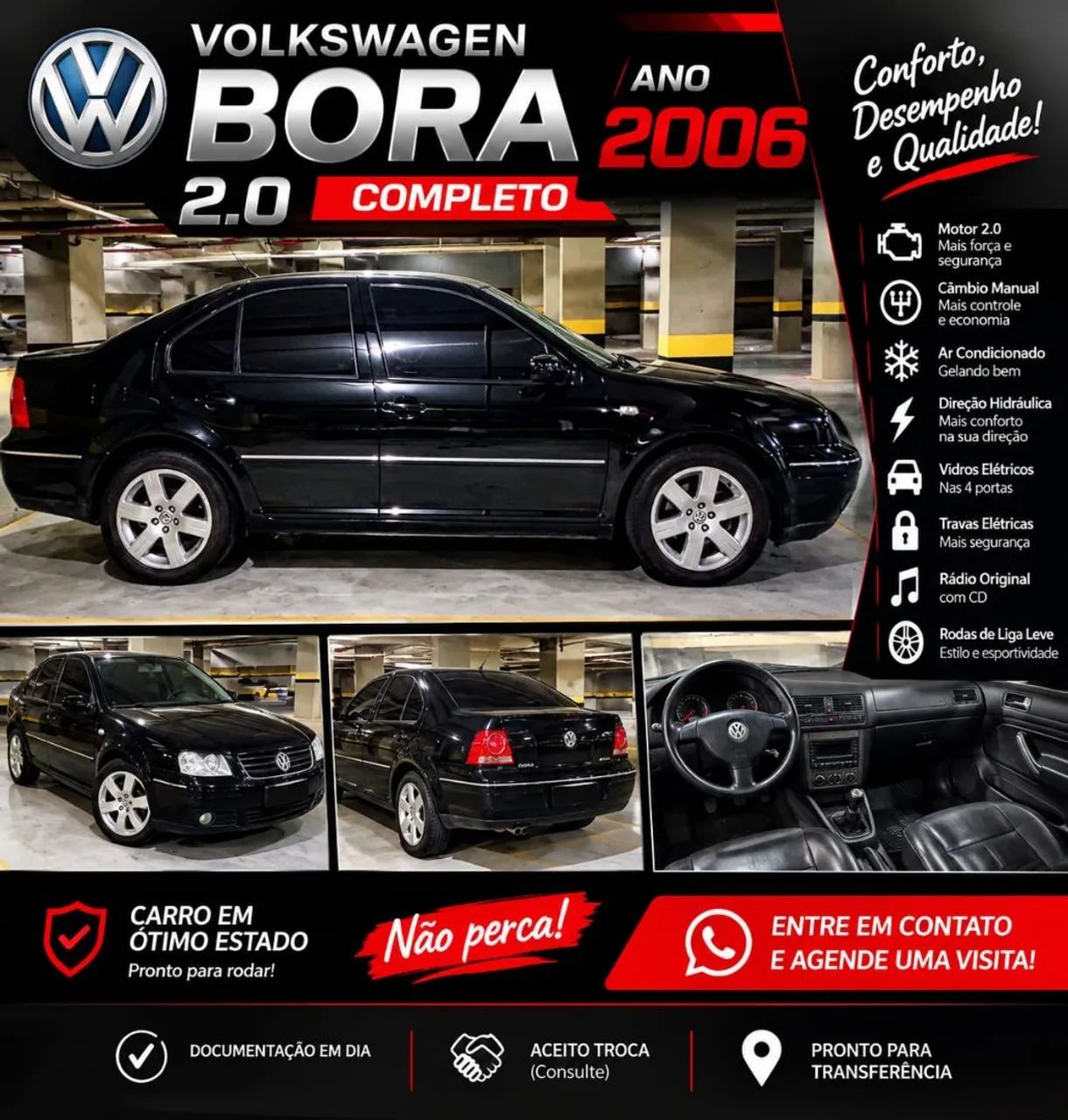 Volkswagen Bora Bora 2.0/ 2.0 Flex 8v Mec. 2006