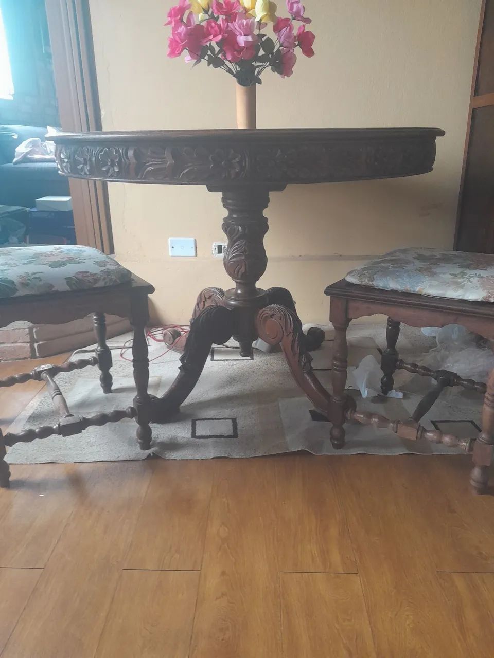 Mesa colonial madeiras maciça  - Foto 3