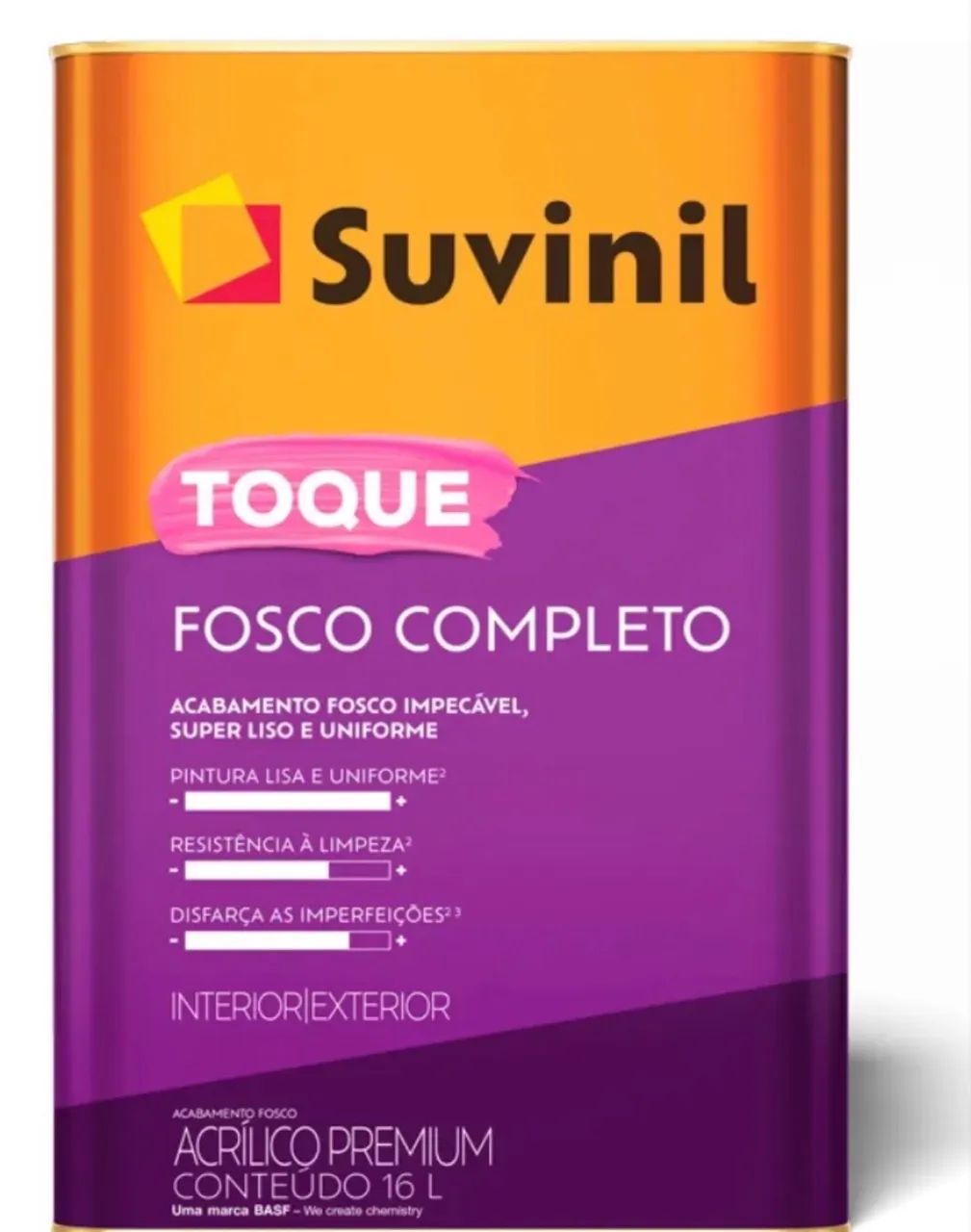 Tinta branca fosco completo subindo