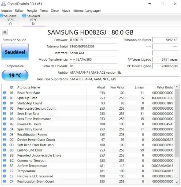 HD 80GB Samsung 3.5 desktop dvr - Foto 2