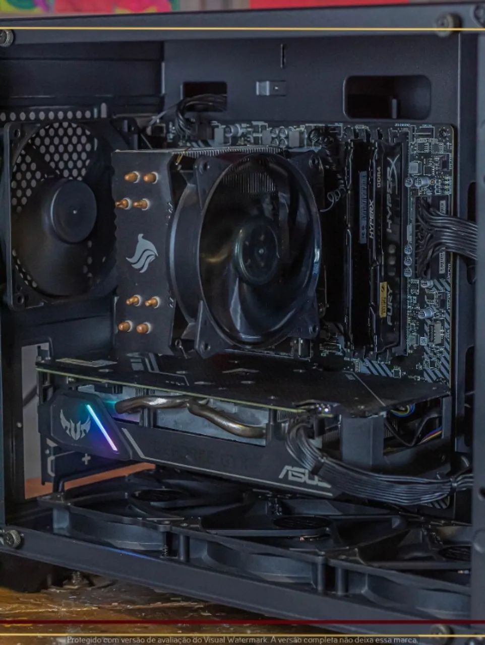 Setup Ryzen 5 5500, 16gb, 512gb NVMe, GTX 1660 Super, Air Cooler, Fonte 450W, Gab. DT3 - Foto 4