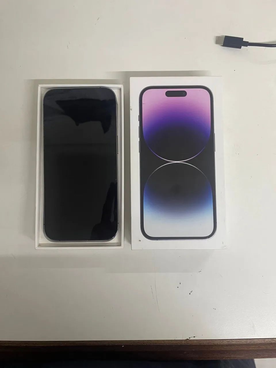 iPhone 14 pro 128 roxo muito novo - Foto 2