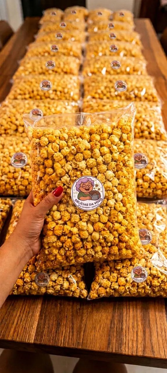Pipocas gourmet crocante e deliciosa -  pacote 1kg 