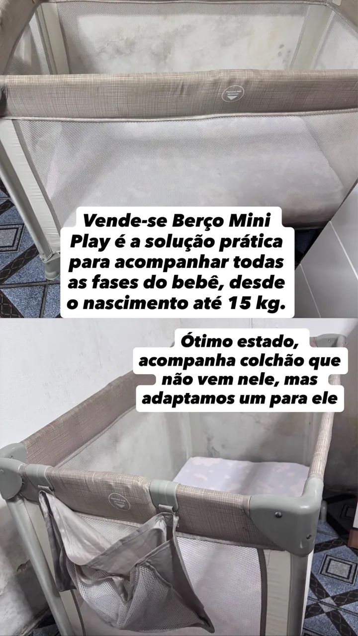Berço Portátil Mini Play Desmontável - Foto 3