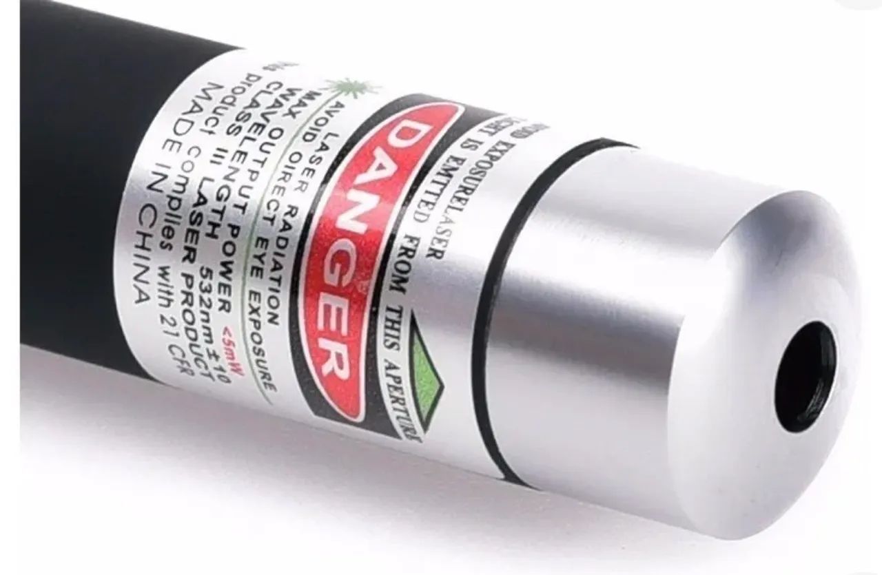 Caneta laser pointer longo alcanço (verde) - Foto 2