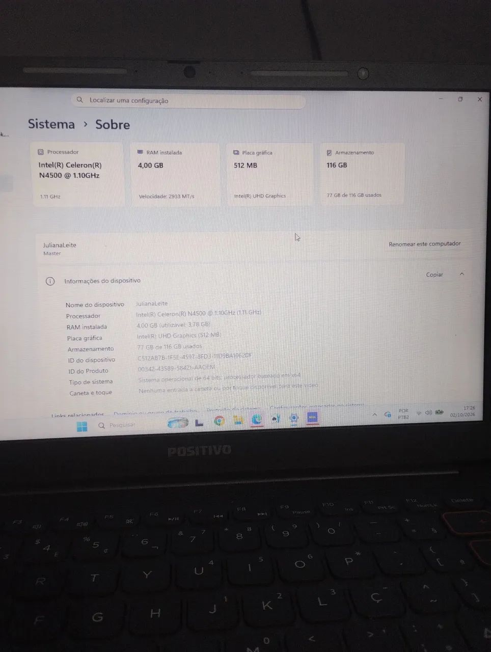 Notebook computador  - Foto 2
