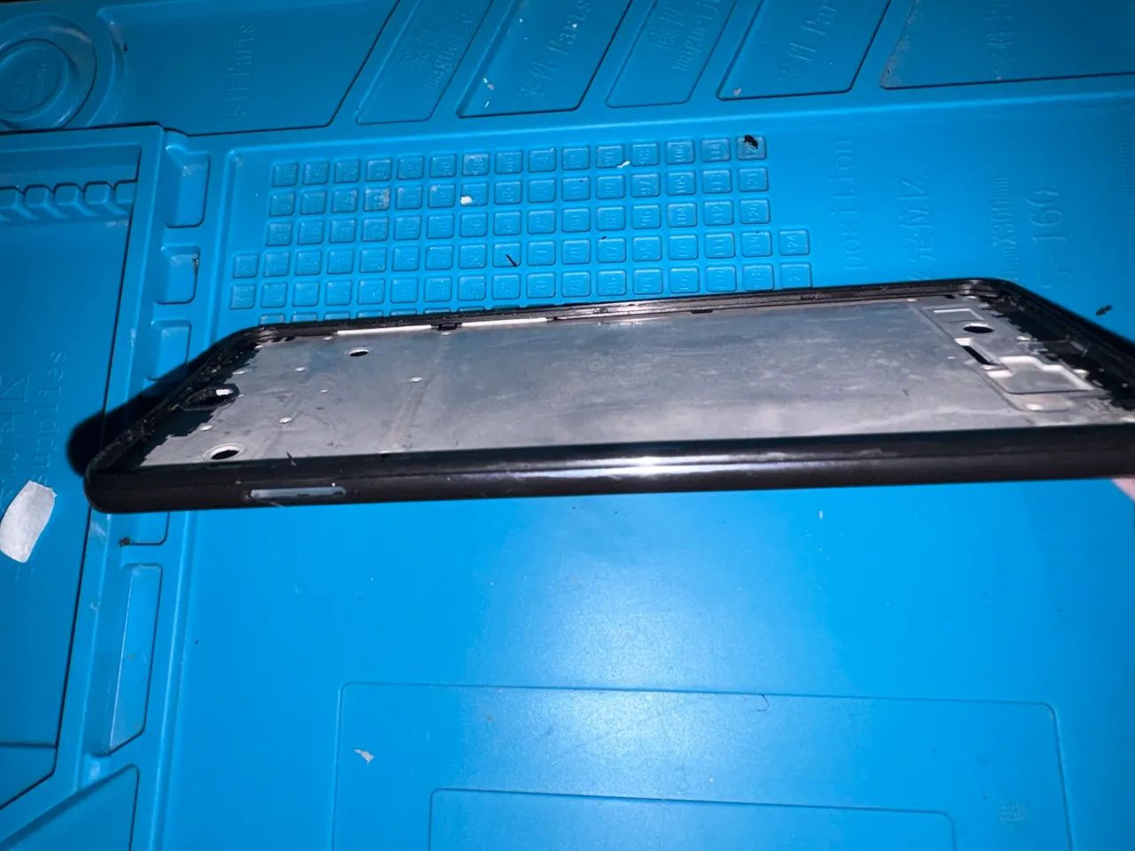 Aro Redmi Note 9S azul + botão de volume 