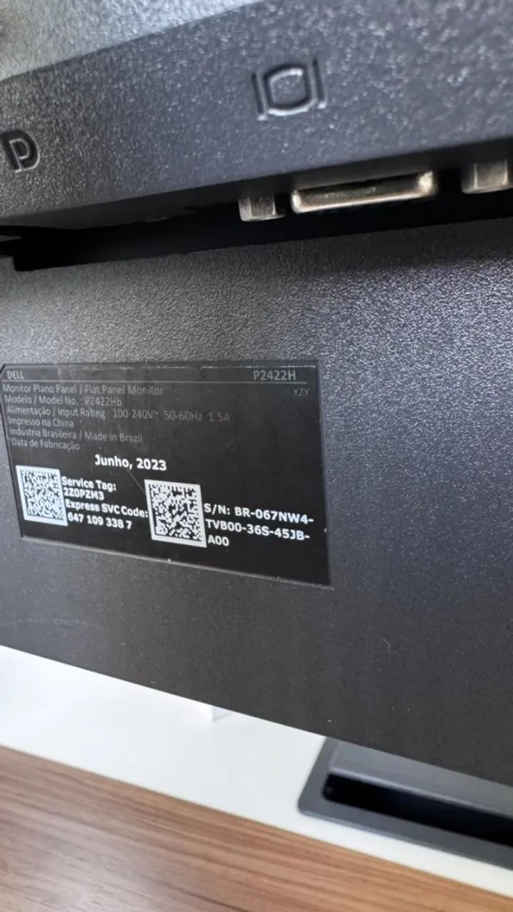 Monitor 24 polegadas Dell P2422h Ajuste Altura  - Foto 4