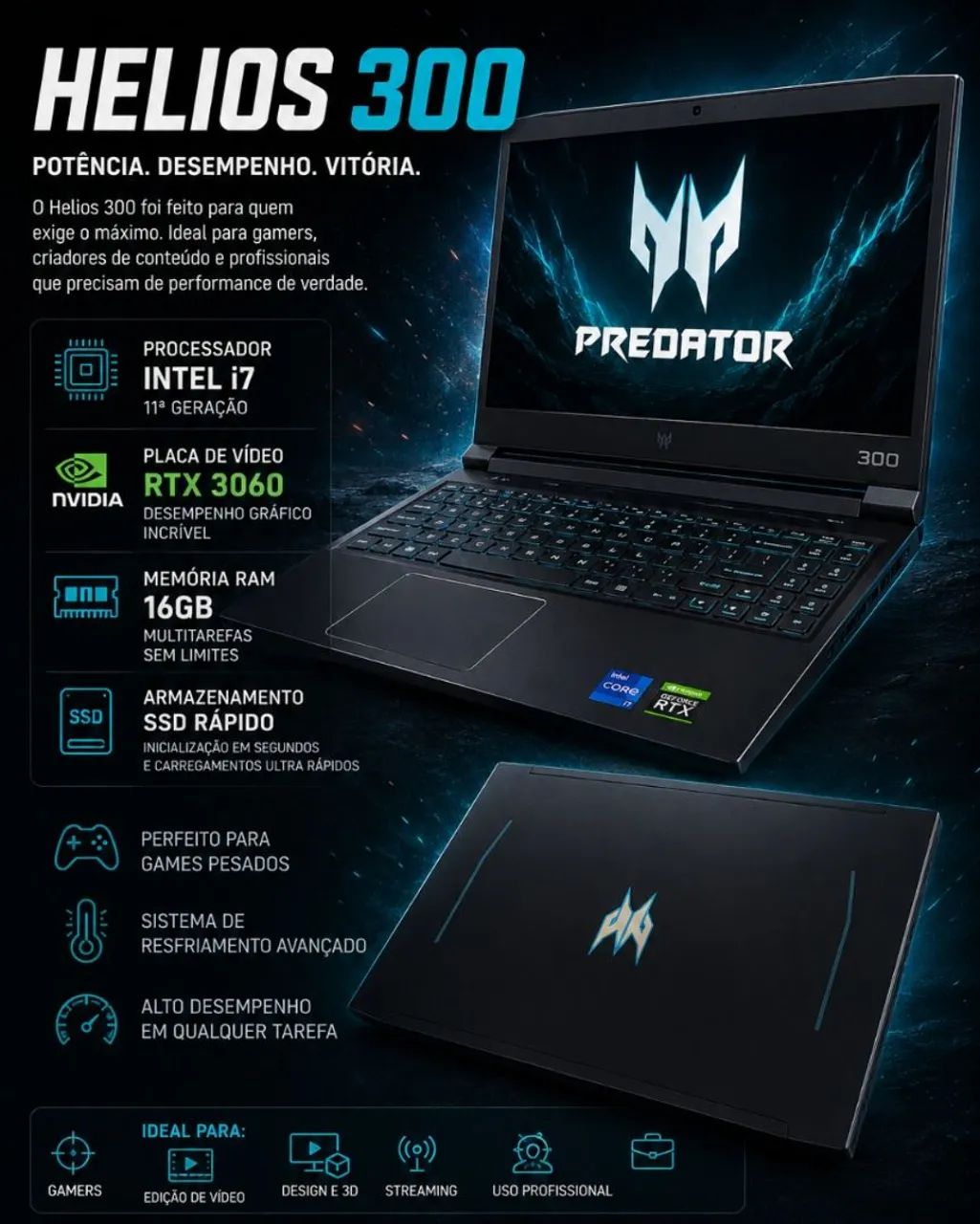 Notebook Gamer Hélios 300