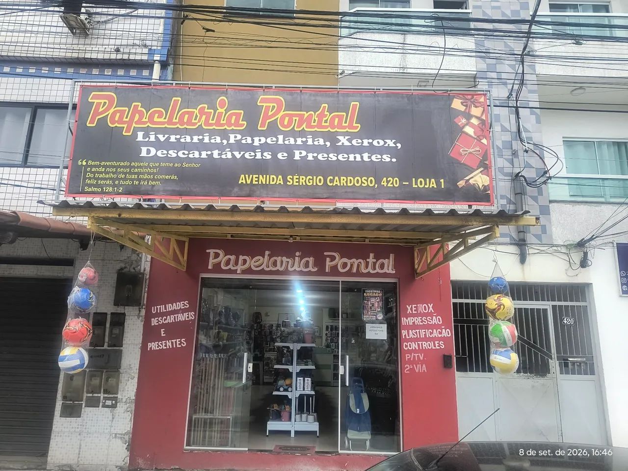 Ponto de papelaria mais loja 
