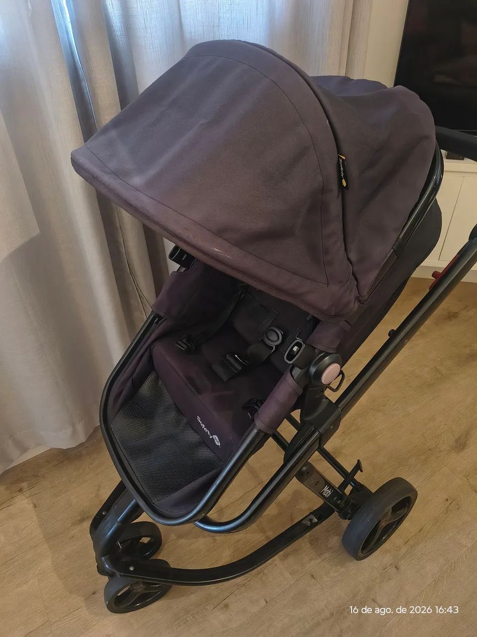 Carrinho de Bebê Safety 1st Mobi com Moisés - Ótimo Estado - Foto 5
