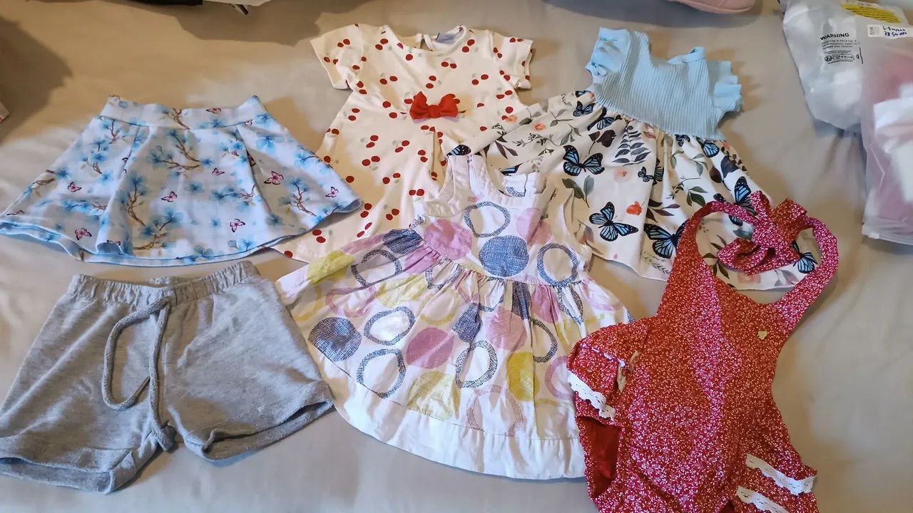 Lote roupas bebê - menina - Foto 4