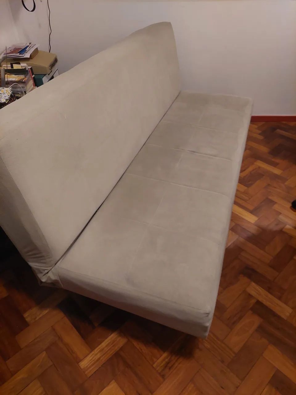 sof á cama 3 lugares com rodinha - Foto 2