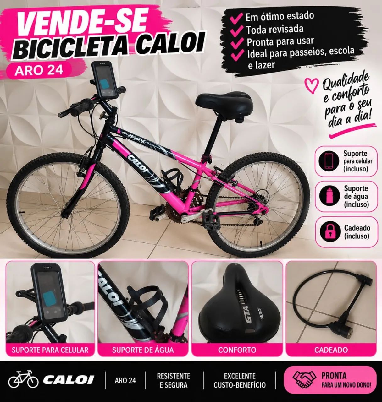 BICICLETA CALOY ARO 24 