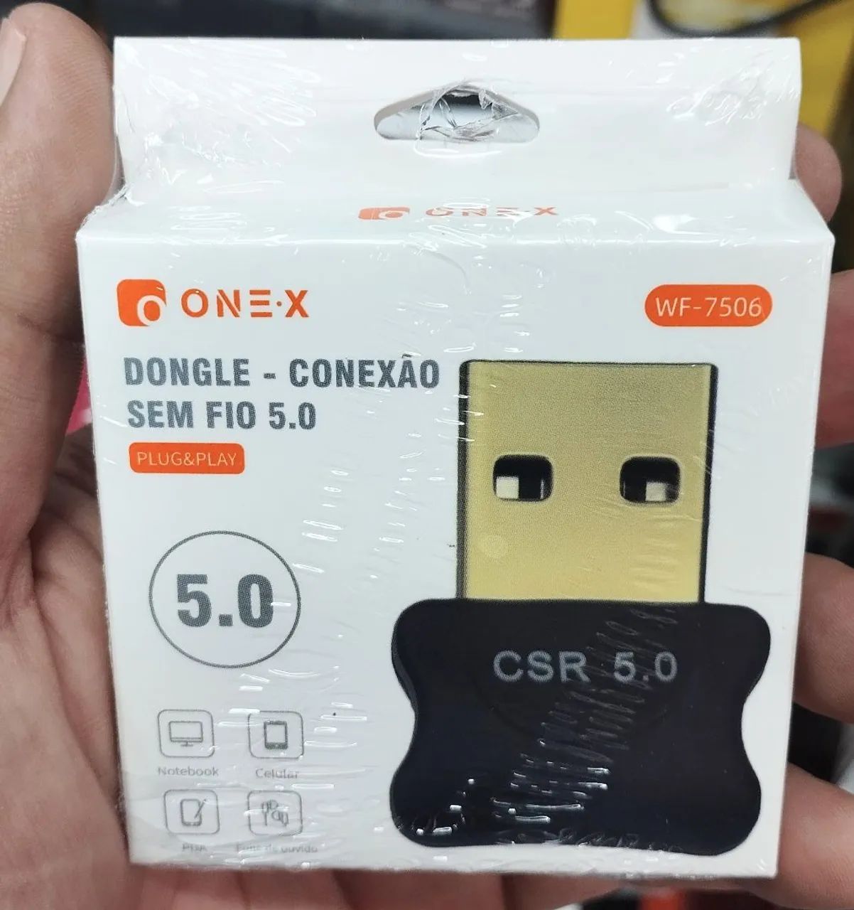 Adaptador Bluertooh USB 5.0 ONEX P/ computador/notebook - Foto 3