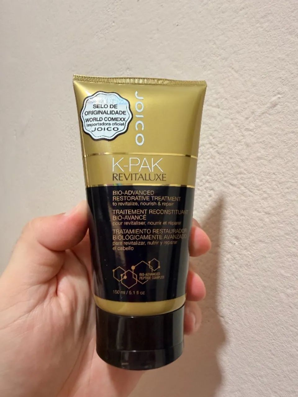máscara joico k-pak revitaluxe 150ml