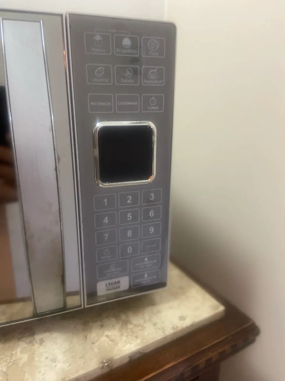 Microondas funcionando normalmente 