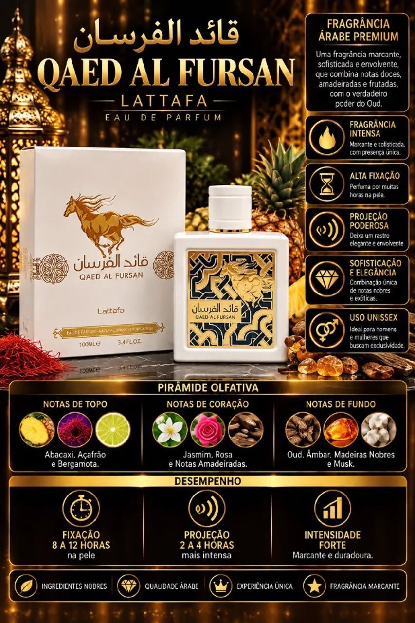 Perfume LATTAFA QAED AL FURSAN - EAU DE PARFUM 100 ML