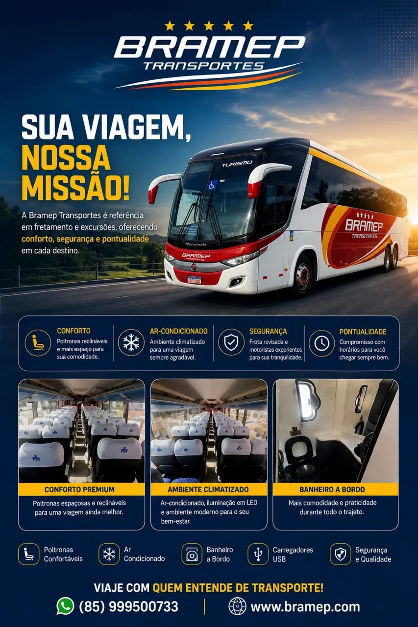 Fretamento de Ônibus RODOVIÁRIO 