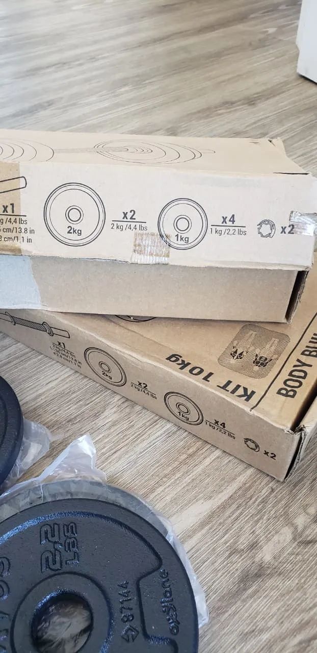 Halteres de Musculação 10kg - Corength Preto (2 conjunto completos) - Foto 4