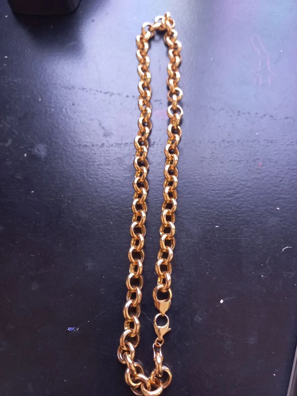 Ouro 18K Oca elos portugueses com 45cm e 25 gramas