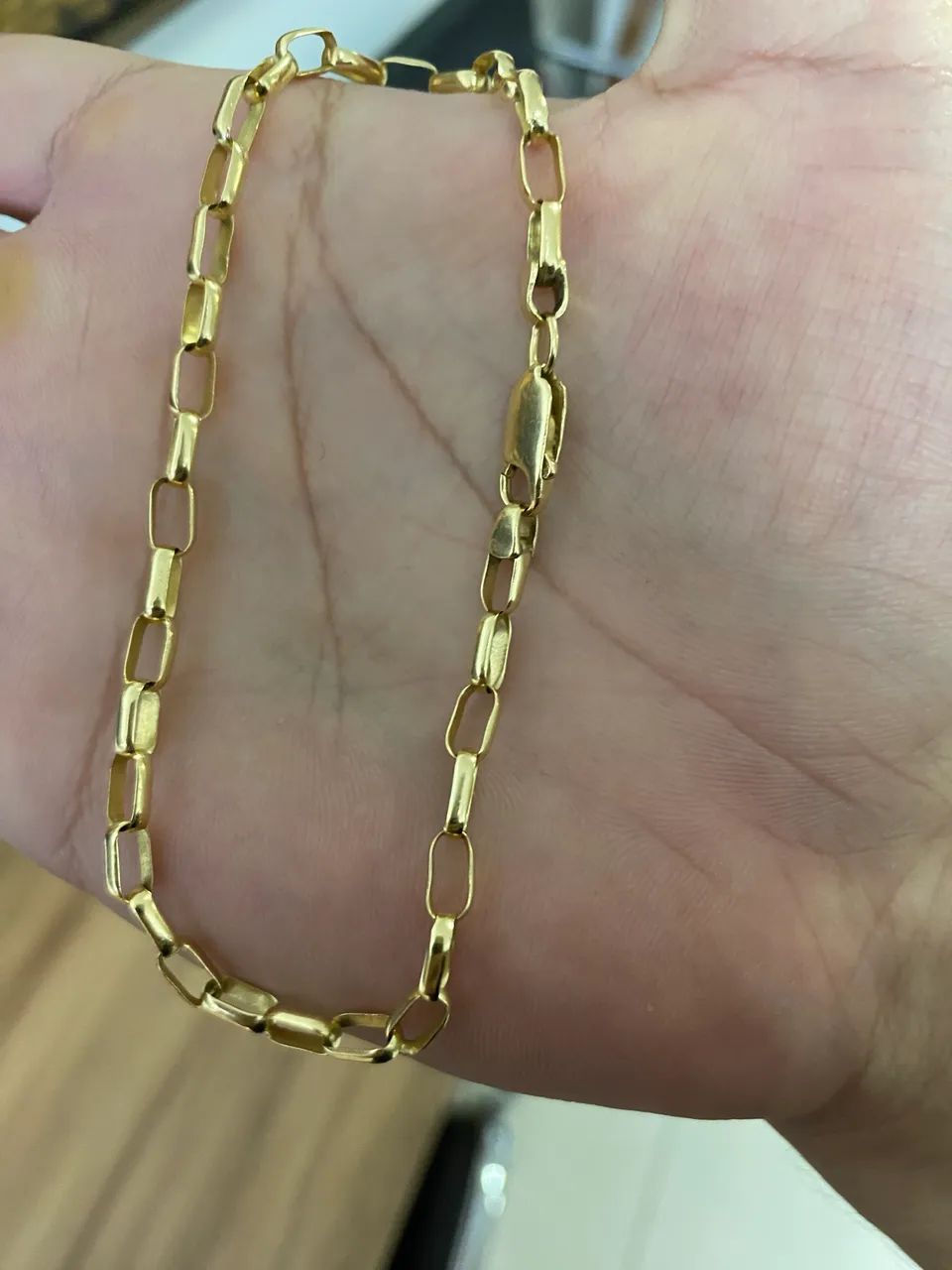 Pulseira maciça no ouro 18k 8.85 g - Foto 4