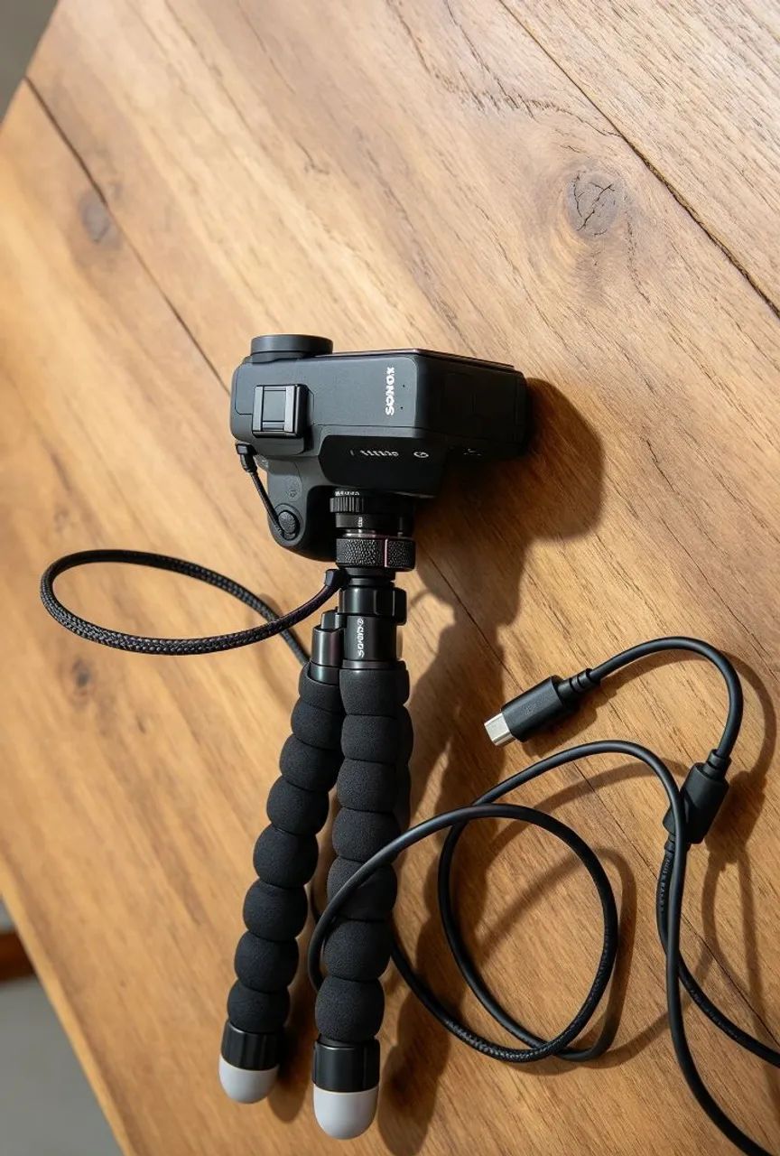 Webcam Kross Elegance Full HD 1080p com Tripé - Foto 2