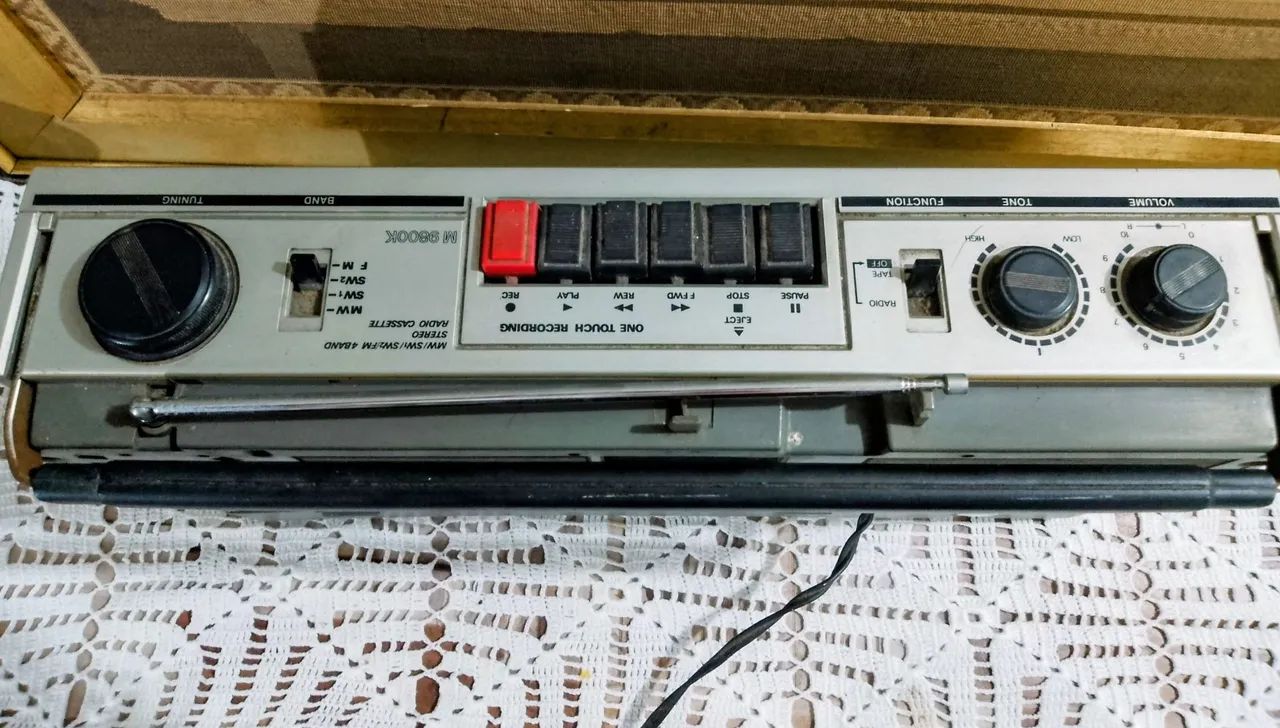 290Antigo Rádio Gravador Anos 80 Marca Sanyo - Aparelhos de Som