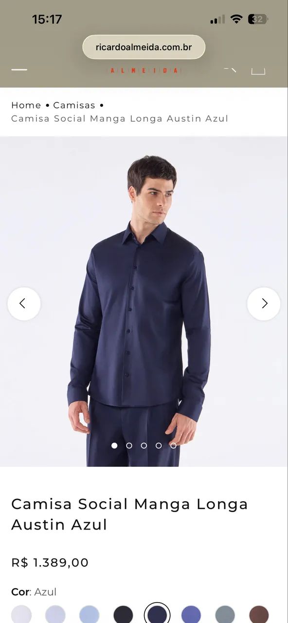 Camisa social Ricardo Almeida  - Foto 4