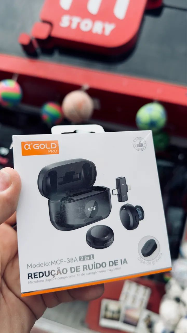 Microfone Lapela com Redução de Ruído IA - Foto 3