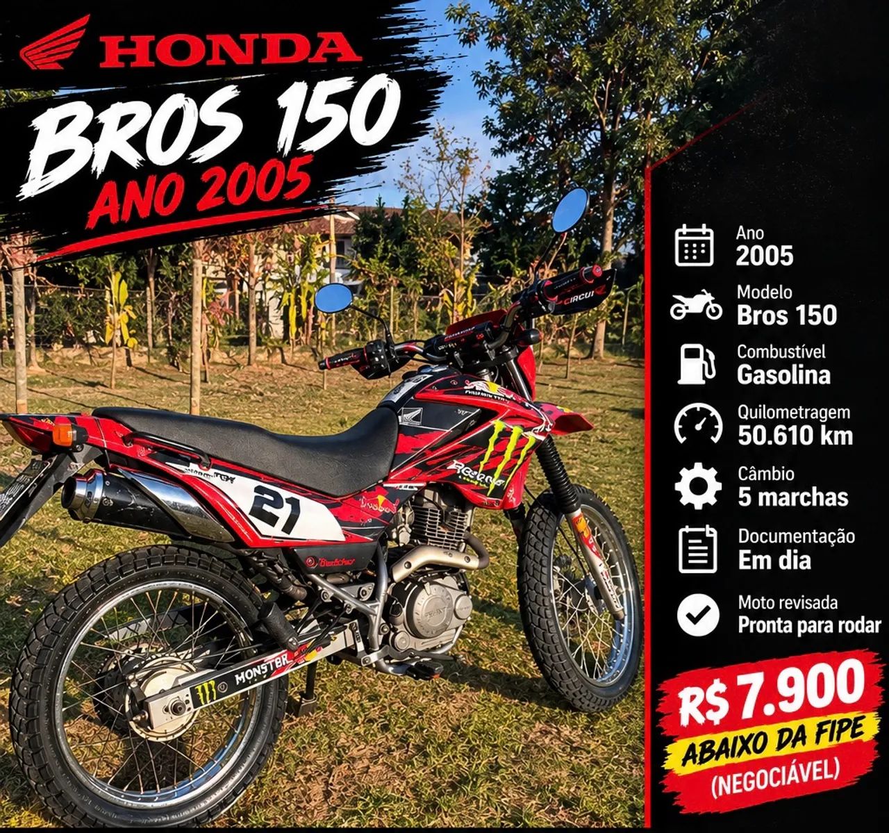 Vendo bros 150 ano 2005