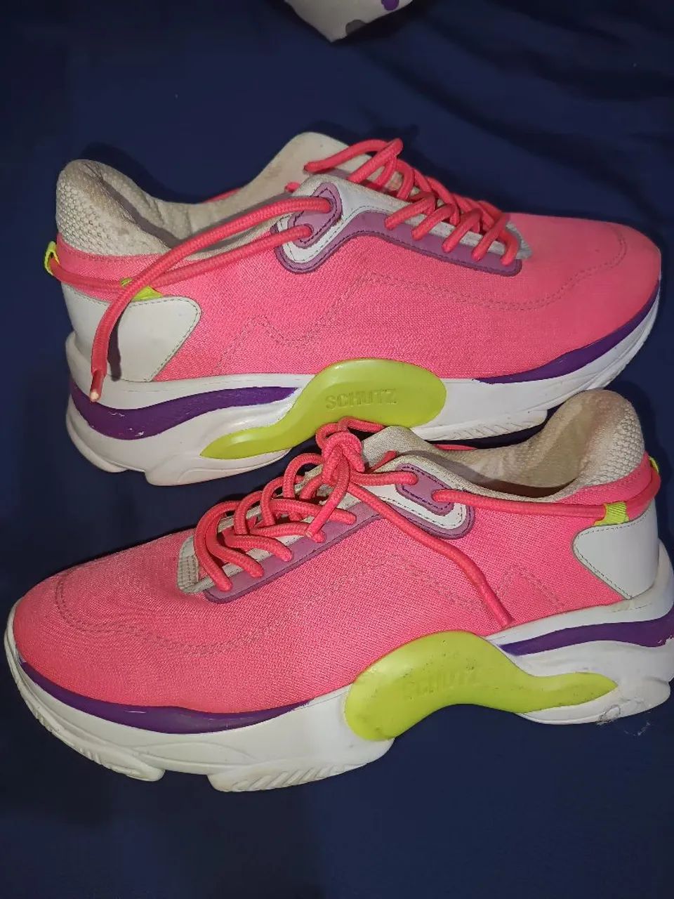 Tênis Schütz Sneaker Rush Pink x Neon N°38 - Calçados Esportivos