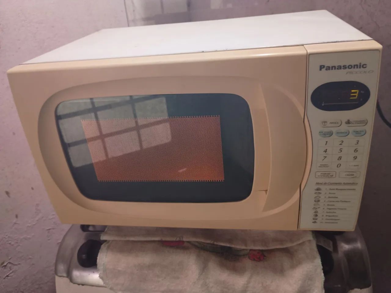 Microondas Panasonic e churrasqueira elétrica barato  - Foto 3