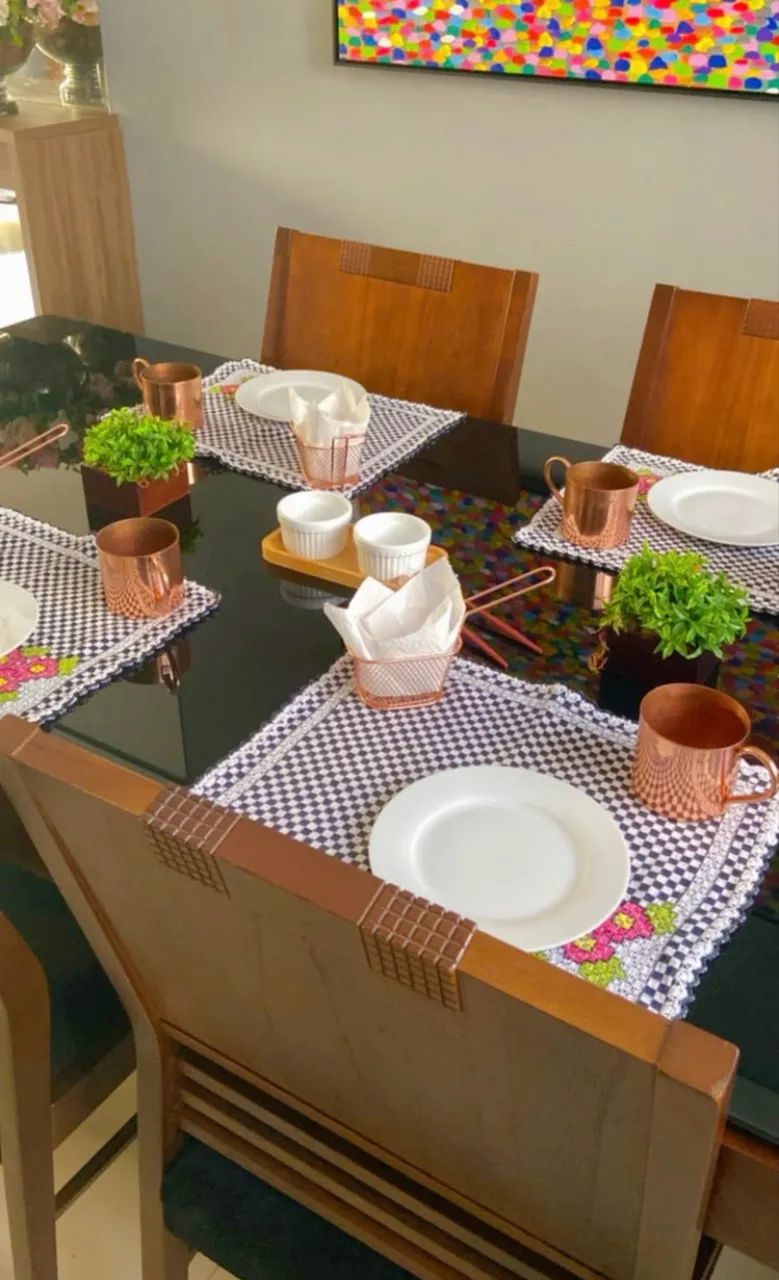 Mesa de jantar + 6 cadeiras  - Foto 5