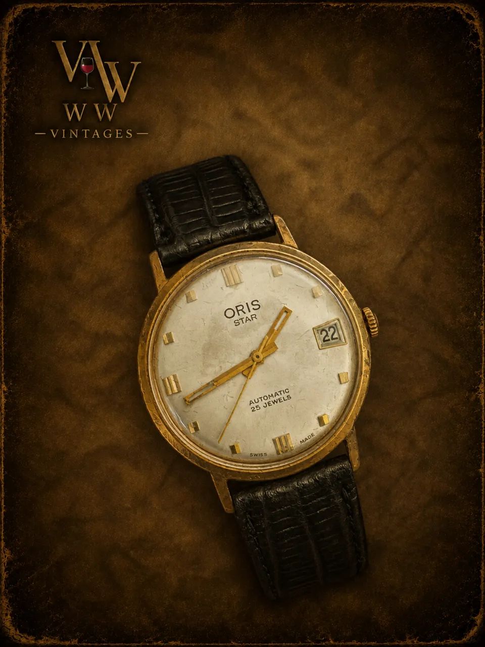 Relógio vintage suíço Oris 