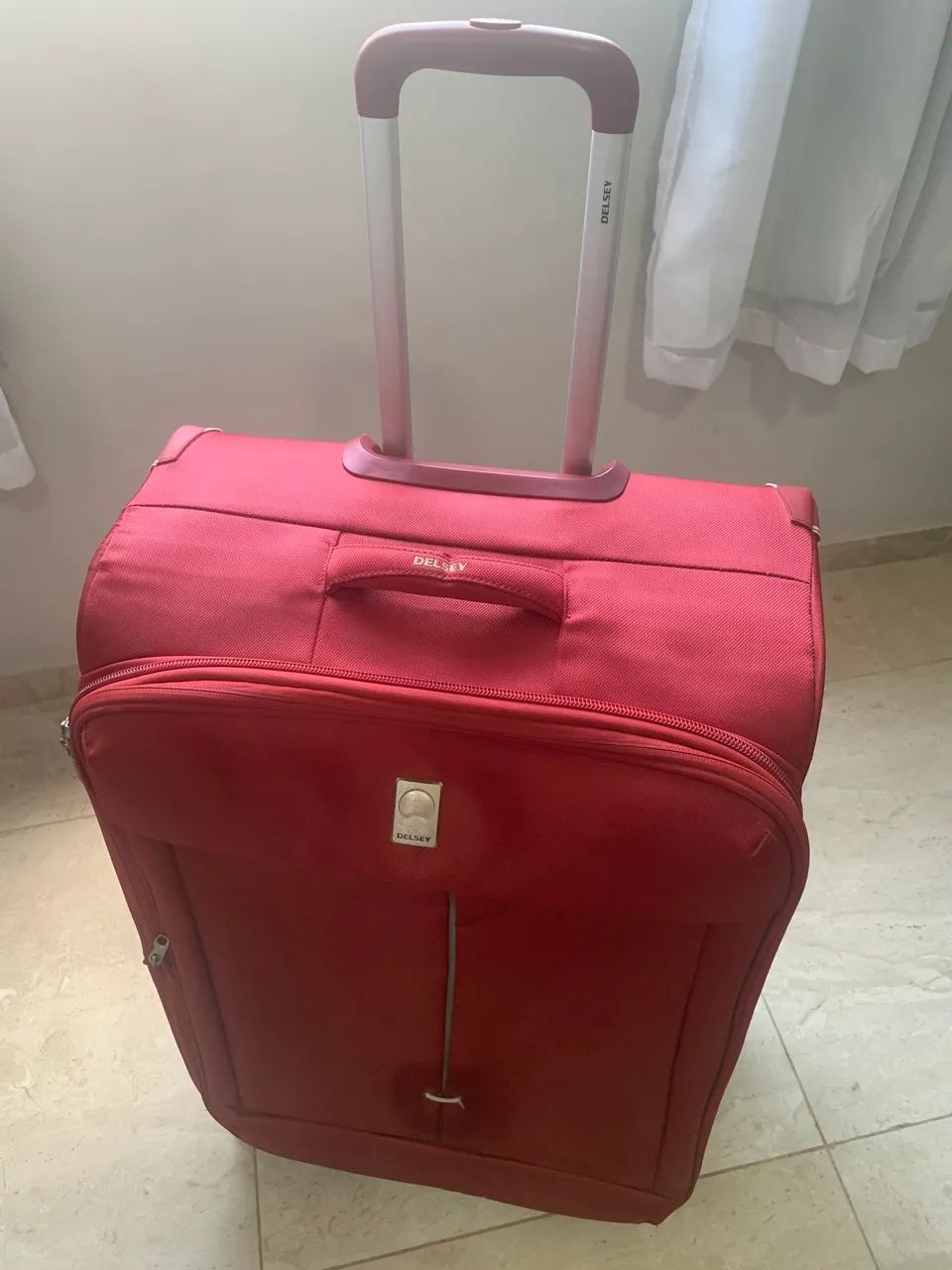 Mala Delsey vermelha XG - Foto 4