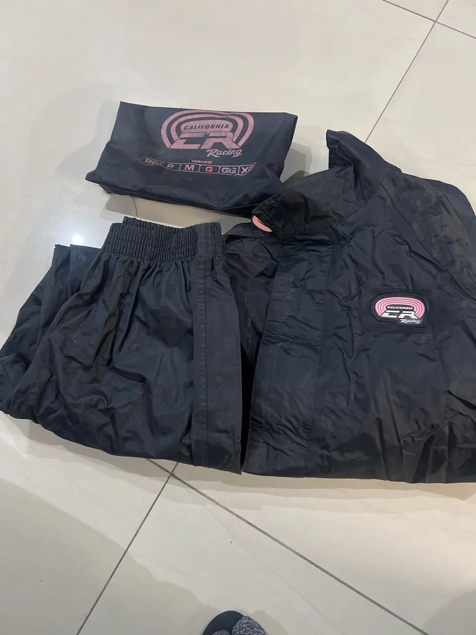 Capa de chuva Califórnia racing