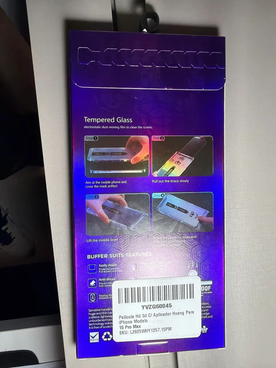 Película HD 3D c/ Aplicador p/ IPhone 15 Promax - Foto 2
