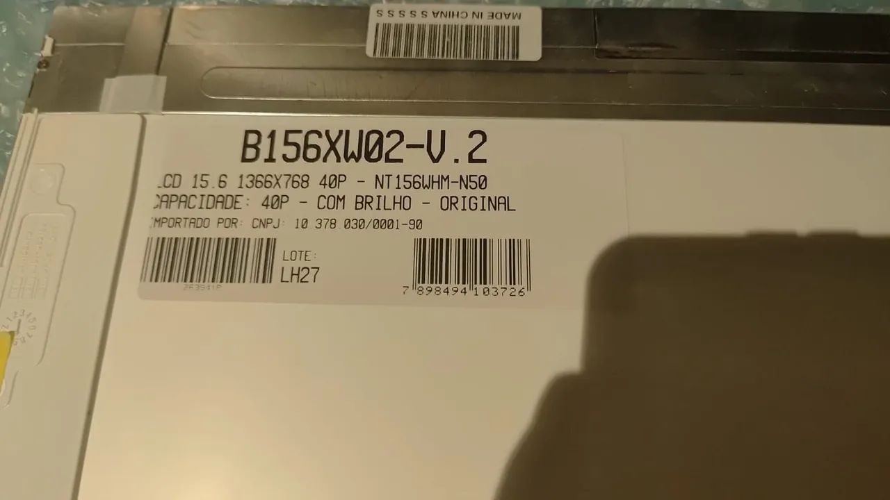 Tela 15.6" LED LTN156AT02-B01 para Notebook - Foto 2