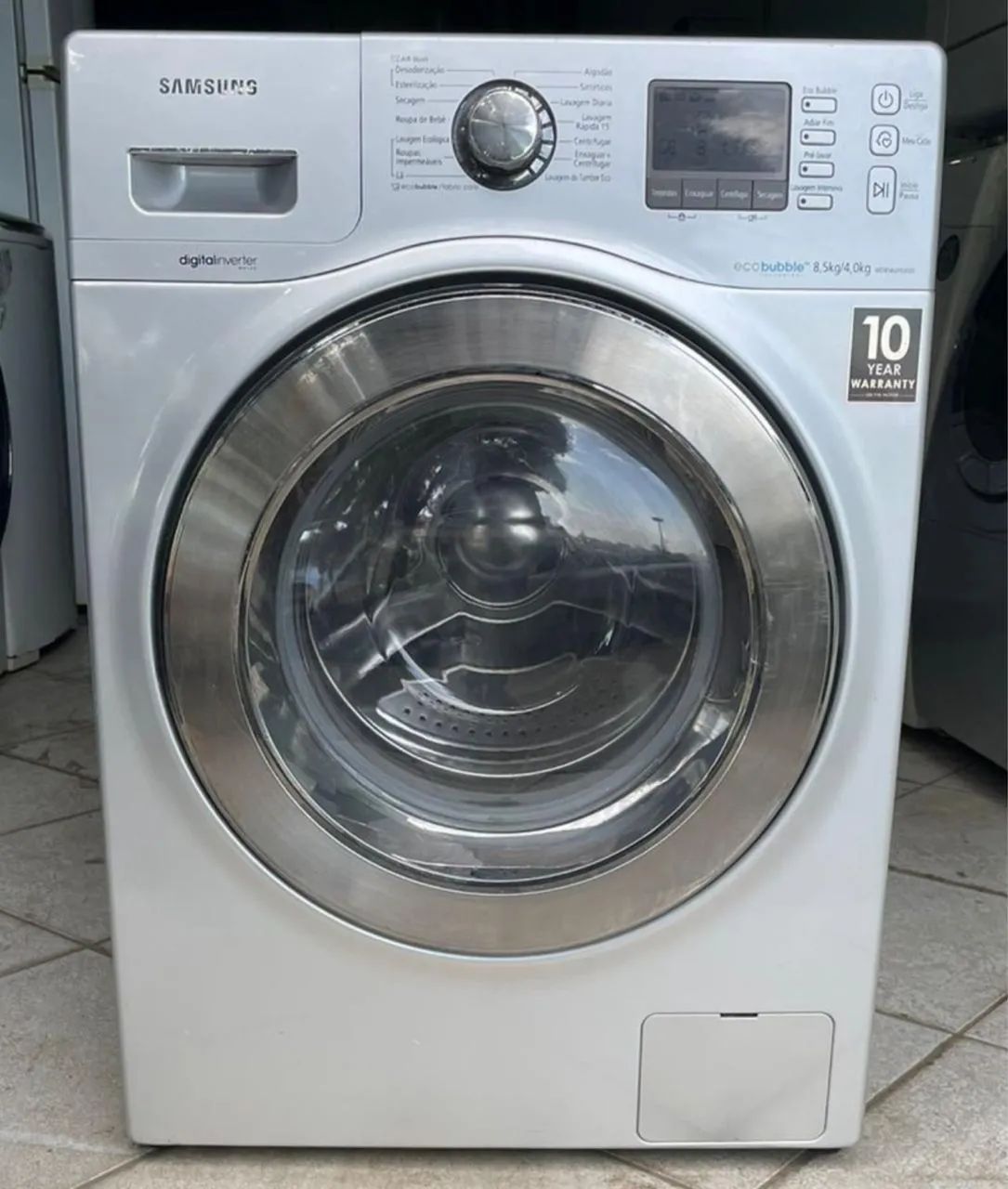 Lava e seca Samsung 8,5 KG prata 