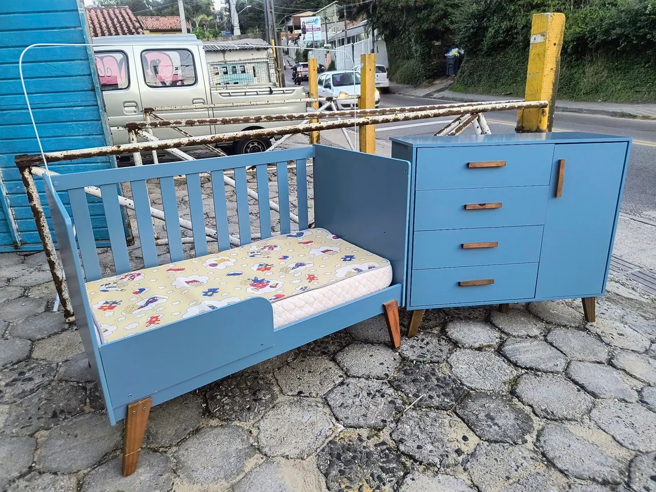 CONJUNTO CAMA/BERÇO COM CÔMODA  - Foto 2